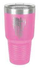 Load image into Gallery viewer, Cross Flag Vertical Laser Engraved Tumbler (Etched)
