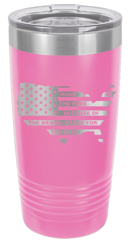 Home Of The Free Flag - 20oz Tumbler