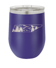 Load image into Gallery viewer, Tennessee Mountains Laser Engraved Wine Tumbler (Etched)
