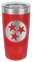 Load image into Gallery viewer, Tennessee Tri-Star Laser Engraved Tumbler (Etched)
