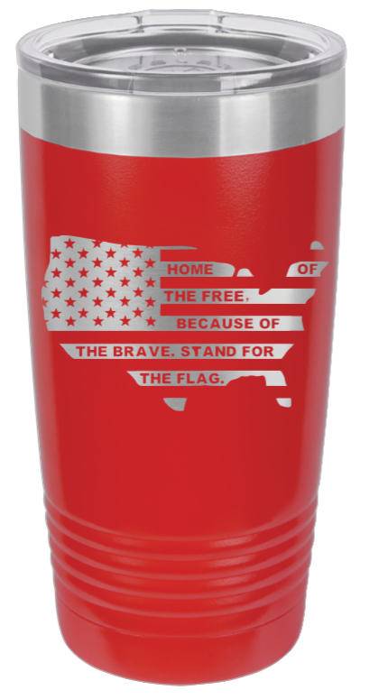 Home Of The Free Flag - 20oz Tumbler