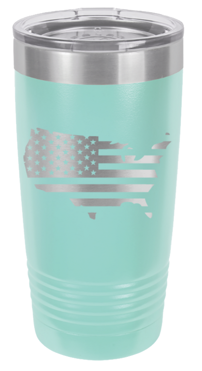 USA Flag Cutout - 20oz Tumbler