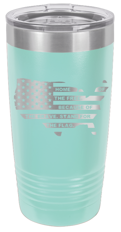 Home Of The Free Flag - 20oz Tumbler