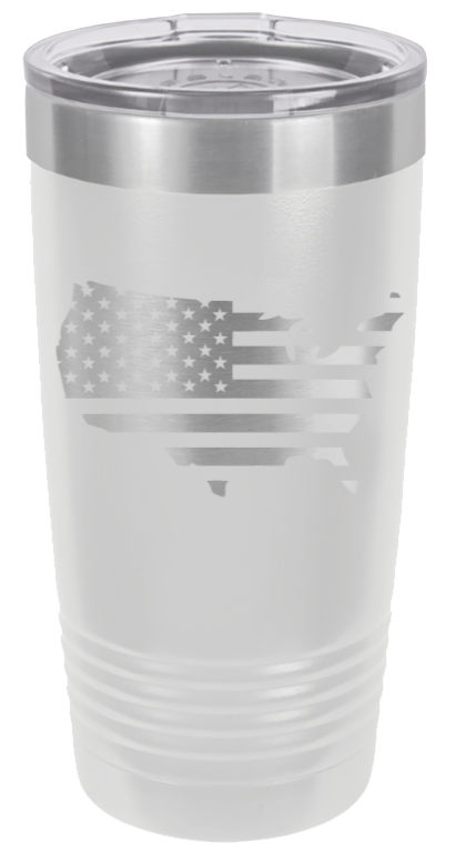 USA Flag Cutout - 20oz Tumbler