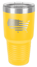 Load image into Gallery viewer, USA Flag Cutout Laser Engraved Tumbler (Etched)
