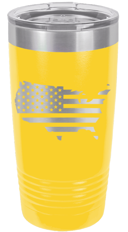 USA Flag Cutout - 20oz Tumbler