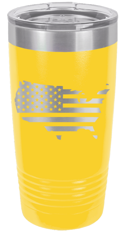 USA Flag Cutout - 20oz Tumbler