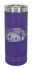 Load image into Gallery viewer, Tractor Flag Laser Engraved Skinny Tumbler (Etched)
