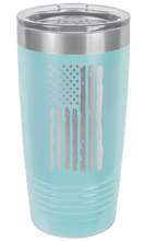 Load image into Gallery viewer, Distressed Flag Laser Engraved Tumbler (Etched)
