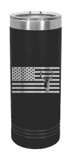 Load image into Gallery viewer, Deer Flag Laser Engraved Skinny Tumbler (Etched)
