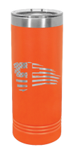 Load image into Gallery viewer, Cross Flag 2 Laser Engraved Skinny Tumbler (Etched)

