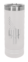Load image into Gallery viewer, Idaho Punisher Flag Laser Engraved Skinny Tumbler (Etched)
