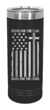 Load image into Gallery viewer, Stand For The Flag Laser Engraved Skinny Tumbler (Etched)
