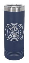 Load image into Gallery viewer, Fire Fighter Laser Engraved Skinny Tumbler (Etched)
