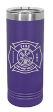 Load image into Gallery viewer, Fire Fighter Laser Engraved Skinny Tumbler (Etched)
