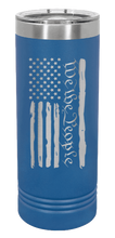 Load image into Gallery viewer, We The People Flag Laser Engraved Skinny Tumbler (Etched)
