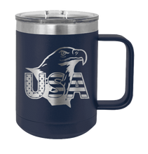 Load image into Gallery viewer, USA Eagle Laser Engraved Mug (Etched)
