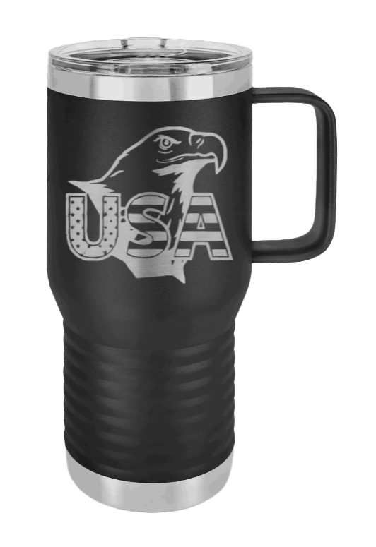 USA Eagle Laser Engraved Mug (Etched)