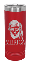 Load image into Gallery viewer, Abe &#39;Merica Laser Engraved Skinny Tumbler (Etched)

