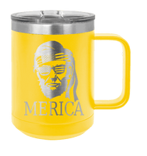 Load image into Gallery viewer, Abe &#39;Merica Laser Engraved Mug (Etched)
