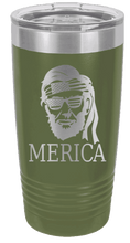 Load image into Gallery viewer, Abe &#39;Merica Tumbler Laser Engraved Tumbler (Etched)
