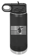 Load image into Gallery viewer, Eagle Flag 1 Laser Engraved Water Bottle (Etched)
