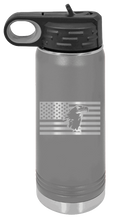 Load image into Gallery viewer, Eagle Flag 1 Laser Engraved Water Bottle (Etched)
