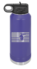 Load image into Gallery viewer, Eagle Flag 1 Laser Engraved Water Bottle (Etched)
