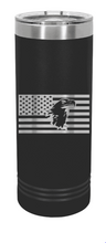 Load image into Gallery viewer, Eagle Flag 1 Laser Engraved Skinny Tumbler (Etched)
