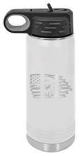 Load image into Gallery viewer, Eagle Flag 2 Laser Engraved Water Bottle (Etched)
