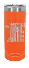 Load image into Gallery viewer, Stand For The Flag 2 Laser Engraved Skinny Tumbler (Etched)
