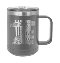 Load image into Gallery viewer, Stand for the Flag 2 Laser Engraved Mug (Etched)
