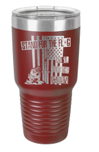 Load image into Gallery viewer, Stand for the Flag 2 Laser Engraved Tumbler (Etched)
