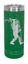 Load image into Gallery viewer, Squatch AR Flag Laser Engraved Skinny Tumbler (Etched)
