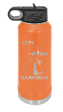 Load image into Gallery viewer, Let&#39;s Go Brandon Ice Cream Cone Water Bottle Laser Engraved (Etched)
