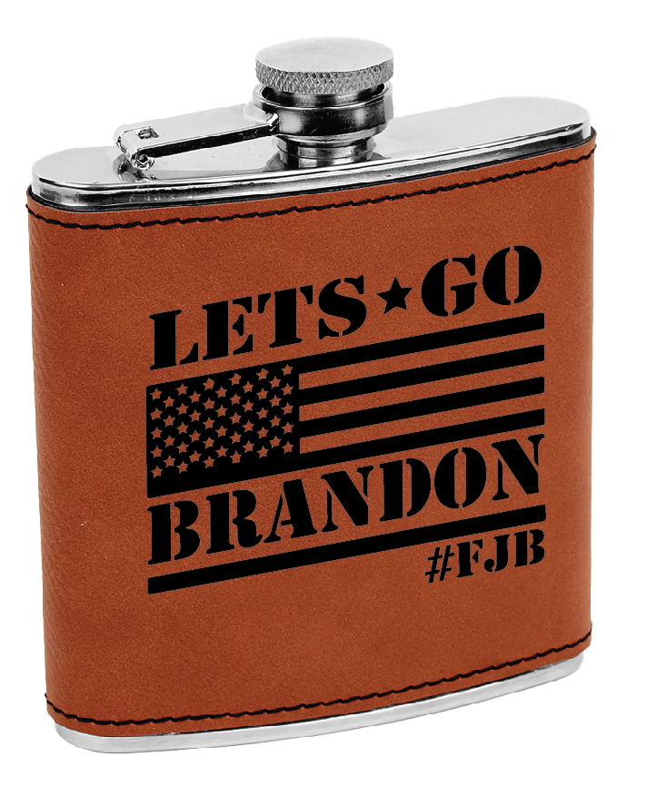 Let's Go Brandon Laser Engraved Flask
