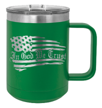 Load image into Gallery viewer, In God We Trust Flag Laser Engraved Mug (Etched)
