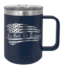 Load image into Gallery viewer, In God We Trust Flag Laser Engraved Mug (Etched)
