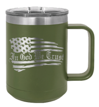 Load image into Gallery viewer, In God We Trust Flag Laser Engraved Mug (Etched)
