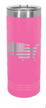 Load image into Gallery viewer, USA Flag Cutout Laser Engraved Skinny Tumbler (Etched)
