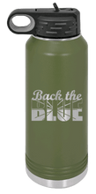 Load image into Gallery viewer, Back The Blue Laser Engraved Water Bottle (Etched)
