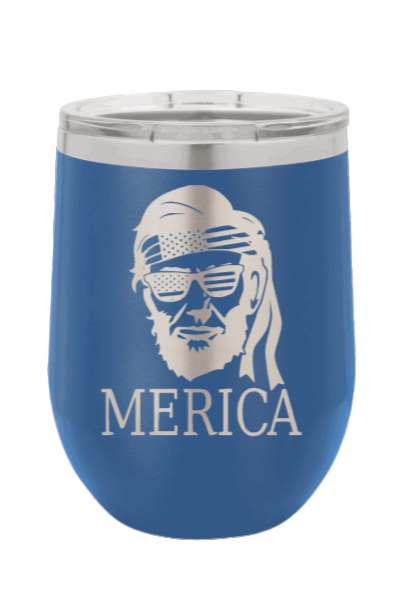 Abe 'Merica Tumbler Laser Engraved Wine Tumbler (Etched)