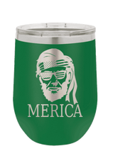 Load image into Gallery viewer, Abe &#39;Merica Tumbler Laser Engraved Wine Tumbler (Etched)
