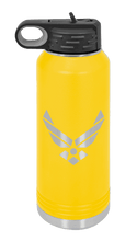 Load image into Gallery viewer, Air Force Water Bottle Laser Engraved (Etched)

