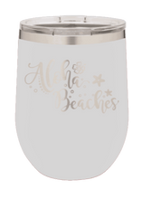 Load image into Gallery viewer, Aloha Beaches Laser Engraved Wine Tumbler (Etched)
