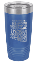 Load image into Gallery viewer, Arizona - Home Is Where the Heart is Laser Engraved Tumbler (Etched)
