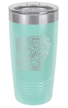 Load image into Gallery viewer, Arkansas - Home Is Where the Heart is Laser Engraved Tumbler (Etched)
