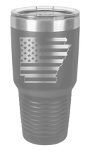 Load image into Gallery viewer, Arkansas State American Flag Laser Engraved Tumbler (Etched)
