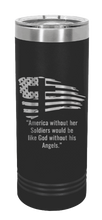 Load image into Gallery viewer, Soldiers and Angels Laser Engraved Skinny Tumbler (Etched)

