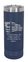 Load image into Gallery viewer, Soldiers and Angels Laser Engraved Skinny Tumbler (Etched)
